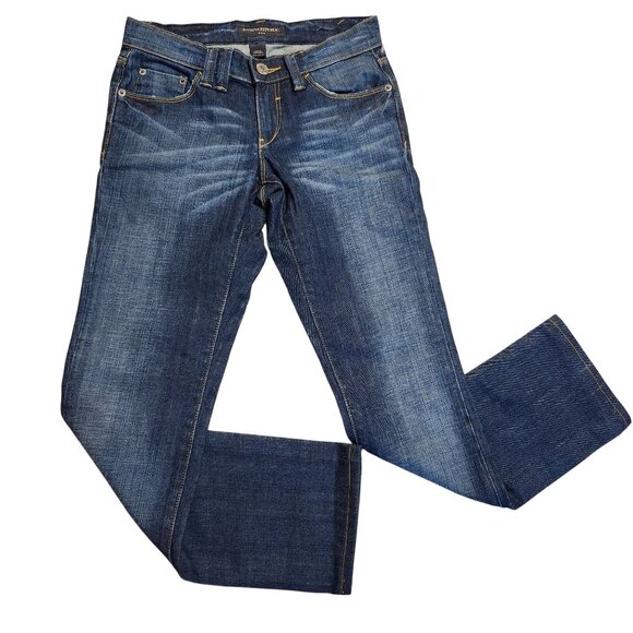 Banana Republic Denim - Banana Republic Women's Size 2 Jeans Dark Wash Straight Leg Denim Style 489530